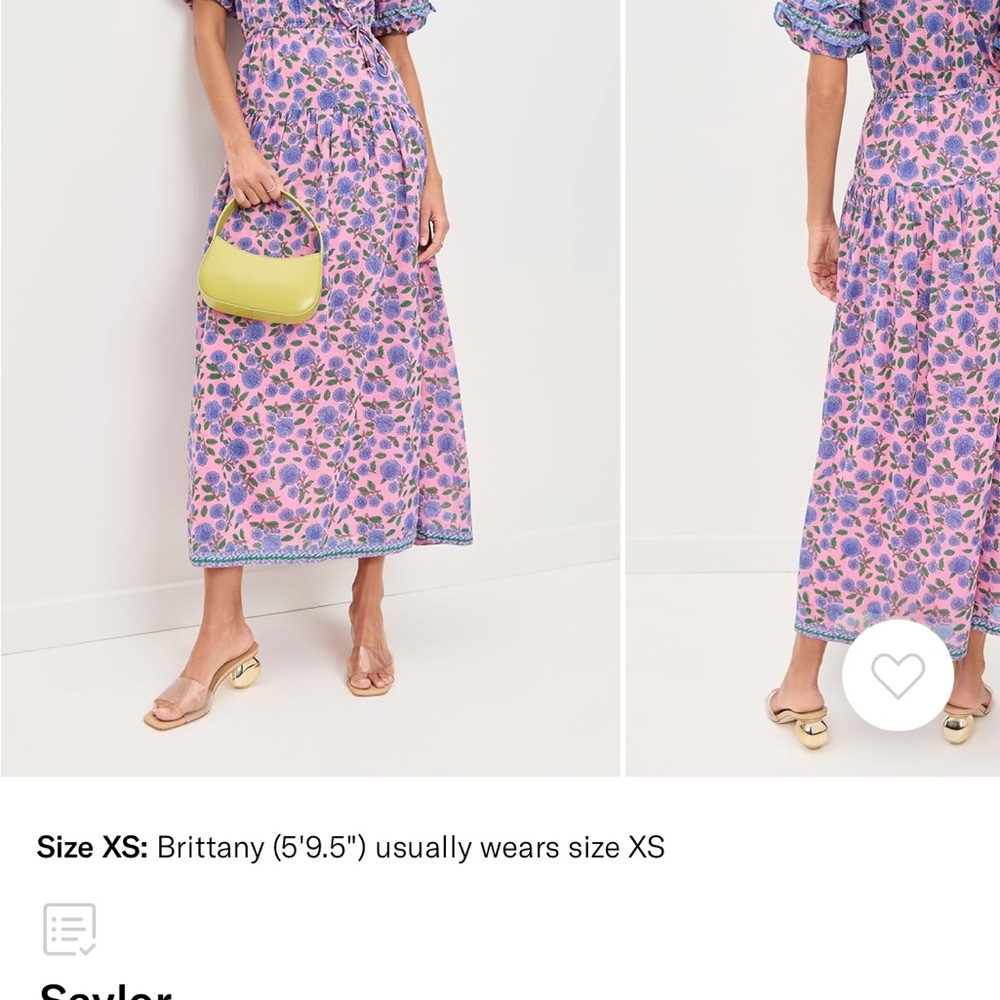 SAYLOR Alesta pink and Purple Floral Maxi Dress